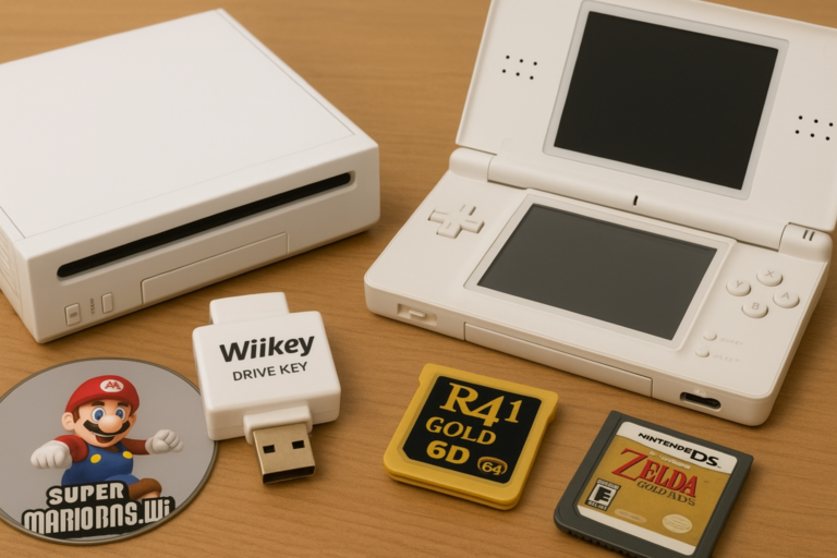 Comparativa entre Wiikey Drive Key y Adaptador R4i Gold Core con 64 GB